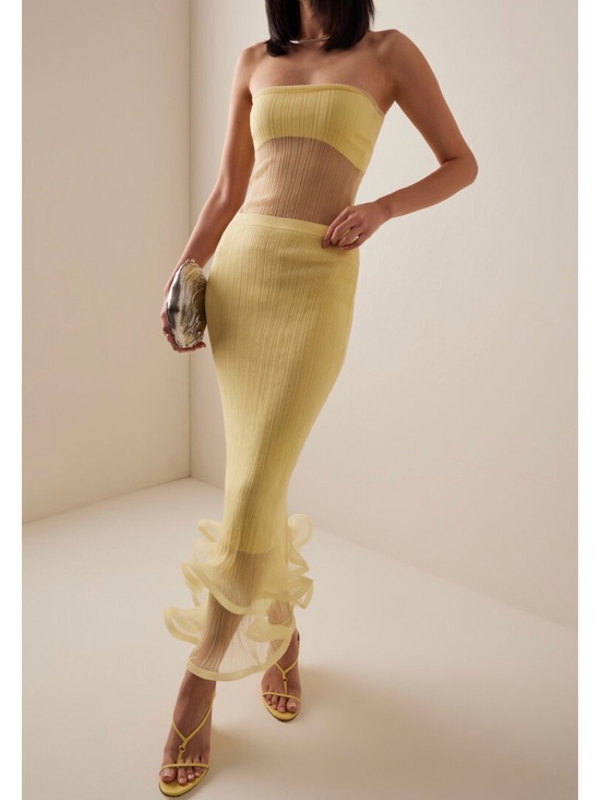 Simkhai Dresses & Skirts - SIMKHAI

Kelso Sheer Plissé Midi Skirt
